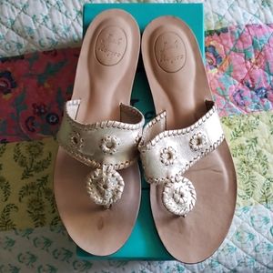 Jack Rogers Capri Sandal Platinum sz 11